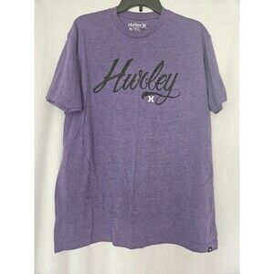 Hurley Logo Purple Mens T Shirt Size XL